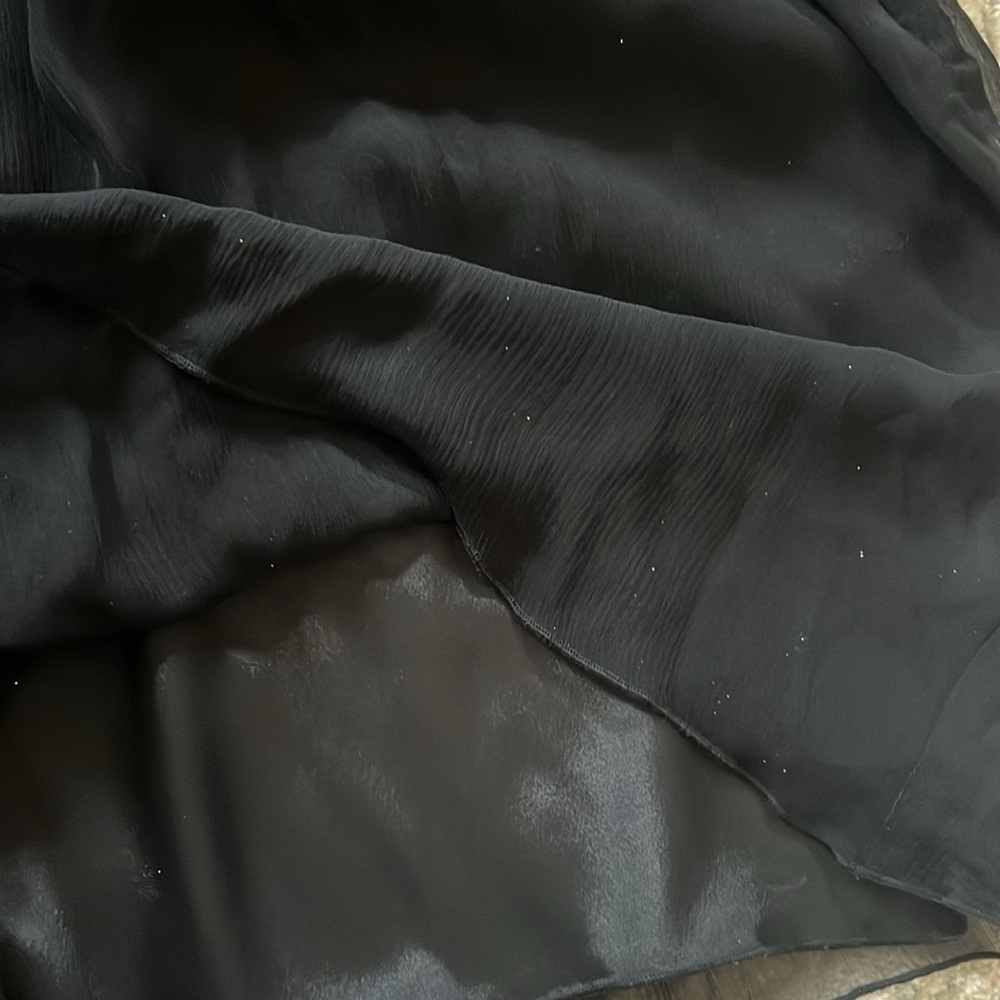 Black one shoulder dress, size 0 - Picture 3 of 4